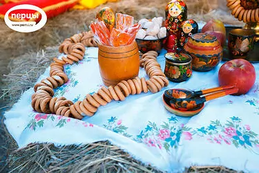 Свадебное оформление  в русско-народном стиле