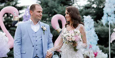 Фламинговая свадьба Владимира и Надежды