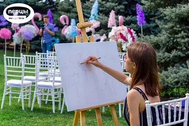 художник на свадьбе