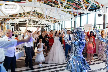 шоу зеркальные люди на свадьбе