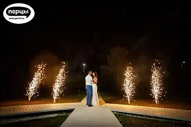 холодные фонтаны на свадьбу